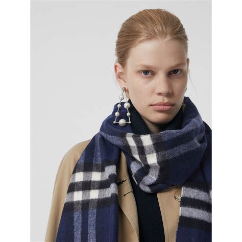 burberry girls scarf blue|Burberry original scarf.